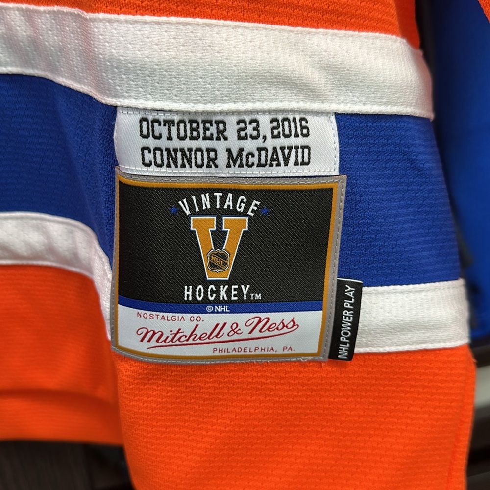 Connor McDavid Edmonton Oilers Mitchell & Ness Power Play Jersey - Orange - Picture 5 of 7